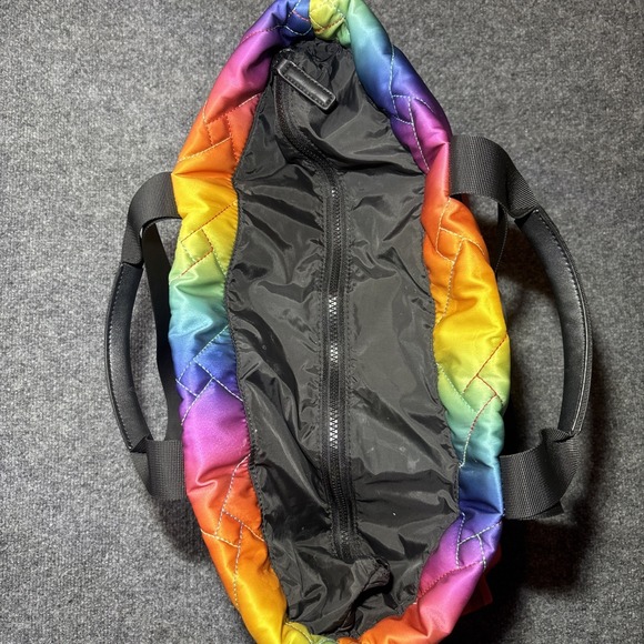 Kurt Geiger New London Nylon Shopper Rainbow Tote Bag Travel Bag - Picture 10 of 12